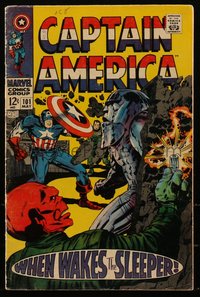 6s0314 CAPTAIN AMERICA #101 comic book May 1968 Jack Kirby, John Romita, Syd Shores & John Romita!