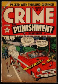 6s0384 CRIME & PUNISHMENT vol 1 #60 comic book March 1953 great cover art by Fred Kida, Lev Gleason!