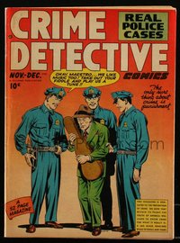 6s0395 CRIME DETECTIVE COMICS vol 1 #5 comic book Dec 1948 Bernie Krigstein art, Zolnerowich cover!