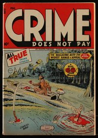 6s0199 CRIME DOES NOT PAY #48 comic book November 1946 great Charles Biro cover art, Lev Gleason!