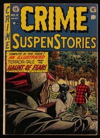 6s0158 CRIME SUSPENSTORIES #12 comic book August 1952 art by Johnny Craig, Jack Davis, Ingels, Kamen