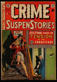 6s0164 CRIME SUSPENSTORIES #18 comic book Aug 1953 art by Johnny Craig, Elder, Crandall, Severin!