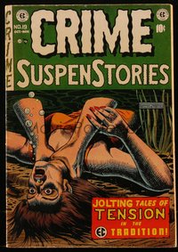 6s0165 CRIME SUSPENSTORIES #19 comic book Oct 1953 art by Al Feldstein, Johnny Craig, Evans, Severin