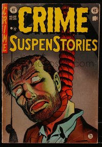6s0166 CRIME SUSPENSTORIES #20 comic book December 1953 classic hanging man art by Johnny Craig!