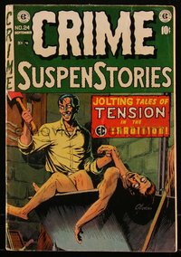 6s0170 CRIME SUSPENSTORIES #24 comic book August 1954 art by Evans, Orlando, Krigstein, Reed Crandall