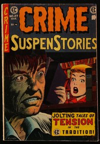 6s0173 CRIME SUSPENSTORIES #27 comic book Feb 1955 art by Jack Kamen, Evans, Krigstein, Kamen, Ingels