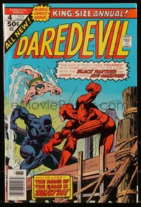 6s0241 DAREDEVIL King-Size Annual #4 comic book 1976 art by Kane & Janson, Black Panther, Sub-Mariner