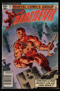 6s0235 DAREDEVIL #191 comic book February 1983 art by Frank Miller, Terry Austin, Bullseye!