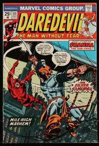 6s0216 DAREDEVIL #111 comic book July 1974 art by Bob Brown & Frank Giacoia, Shanna the She-Devil!