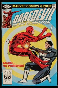 6s0230 DAREDEVIL #183 comic book June 1982 art by Frank Miller & Klaus Janson, Punisher!