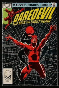 6s0232 DAREDEVIL #188 comic book November 1982 art by Frank Miller & Klaus Janson, The Widow's Bite!