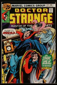 6s0245 DOCTOR STRANGE #14 comic book May 1976 cover art by Gene Colan & Tom Palmer, Dracula!