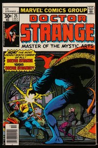 6s0256 DOCTOR STRANGE #25 comic book October 1977 art by Jim Starlin, Al Milgrom, he battles himself!