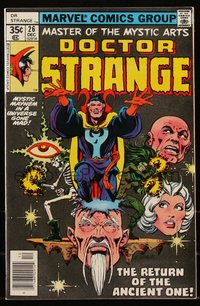6s0257 DOCTOR STRANGE #26 comic book December 1977 art by Jim Starlin, Return of the Ancient One!
