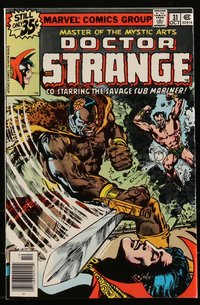 6s0262 DOCTOR STRANGE #31 comic book October 1978 art by Alan Weiss, Villamonte, Alaric, Sub-Mariner!