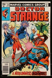 6s0265 DOCTOR STRANGE #34 comic book April 1979 art by Rudy Nebres, Tom Sutton, Russell, Cyrus Black!