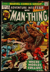 6s0292 FEAR #13 comic book Apr 1973 Man-Thing cover art by Rich Buckler & Frank Giacoia, Steve Gerber!