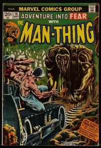 6s0295 FEAR #16 comic book September 1973 Man-Thing cover art by Frank Brunner, Mayerik, Steve Gerber
