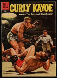 6s0462 FOUR COLOR COMICS #871 comic book 1957 Nordli art of Curly Kayoe versus Barefoot Blockbuster!