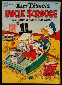 6s0457 FOUR COLOR COMICS #386 comic book April 1952 Carl Barks Uncle Scrooge in Only a Poor Old Man!
