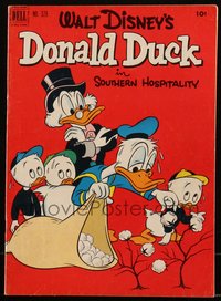 6s0456 FOUR COLOR COMICS #379 comic book March 1952 Walt Disney's Donald Duck in Southern Hospitality!