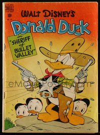 6s0440 FOUR COLOR COMICS #199 comic book Oct 1948 Carl Barks Donald Duck in Sheriff of Bullet Valley!