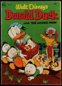 6s0460 FOUR COLOR COMICS #422 comic book September 1952 Carl Barks Donald Duck and The Gilded Man!