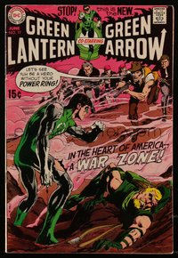 6s0348 GREEN LANTERN #77 comic book June 1970 cover art by Neal Adams & Frank Giacoia, Green Arrow!