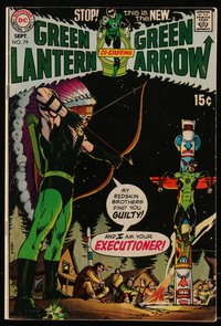 6s0350 GREEN LANTERN #79 comic book September 1970 cover art by Neal Adams & Dan Adkins, Green Arrow!