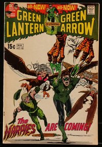 6s0353 GREEN LANTERN #82 comic book February 1971 art by Neal Adams & Bernie Wrightson, Green Arrow!