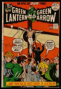 6s0358 GREEN LANTERN #89 comic book May 1972 Neal Adams cover art, Green Arrow, Jesus parable!