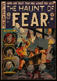 6s0073 HAUNT OF FEAR #19 comic book May 1953 Jack Davis classic Foul Play, Graham Ingels cover, Kamen