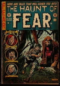 6s0077 HAUNT OF FEAR #23 comic book January 1954 Graham Ingels cover, Jack Davis, Kamen, George Evans