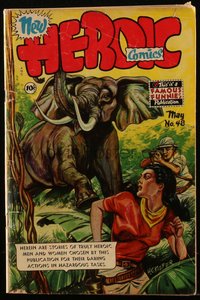 6s0405 HEROIC COMICS #48 comic book May 1948 cover art by H.C. Kiefer, Sheldon Moldoff & more!