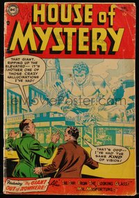 6s0202 HOUSE OF MYSTERY #33 comic book December 1954 The Giant Out of Nowhere art by Ruben Moreira!
