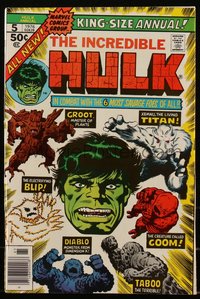 6s0318 INCREDIBLE HULK King-Size Annual #5 comic book 1976 cover art by Sal Buscema & Jack Abel!