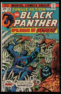 6s0312 JUNGLE ACTION #18 comic book Nov 1975 Black Panther cover by Jack Kirby & Klaus Janson!