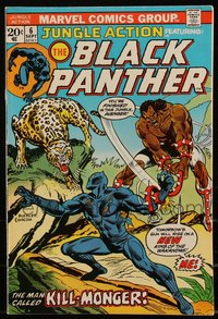 6s0309 JUNGLE ACTION #6 comic book Sep 1973 Black Panther cover art by Rich Buckler & Frank Giacoia!