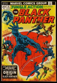 6s0311 JUNGLE ACTION #8 comic book Jan 1974 Black Panther cover art by Rich Buckler & Frank Giacoia!