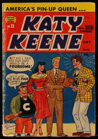 6s0411 KATY KEENE #11 comic book July 1953 America's Queen of Pin-Ups and Fashions by Bill Woggon!
