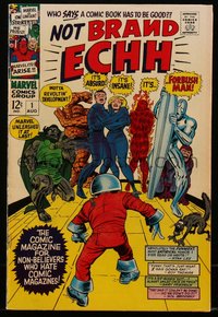6s0322 NOT BRAND ECHH #1 comic book August 1967 cover art by Jack Kirby & Mike Esposito, first issue!