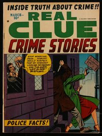 6s0388 REAL CLUE CRIME STORIES vol 8 #1 comic book March 1953 art by Ross Andru, from Simon & Kirby!
