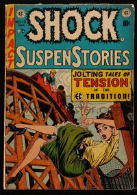 6s0142 SHOCK SUSPENSTORIES #13 comic book February 1954 Squeeze Play by Frank Frazetta, Wally Wood