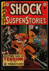 6s0143 SHOCK SUSPENSTORIES #14 comic book Apr 1954 Wally Wood cover, Bernard Krigstein, George Evans