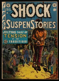 6s0134 SHOCK SUSPENSTORIES #5 comic book Oct 1952 Wally Wood cover, Joe Orlando, Jack Davis, Kamen