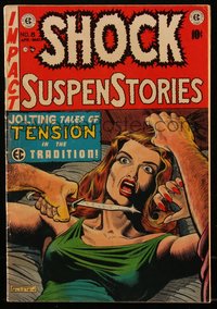 6s0137 SHOCK SUSPENSTORIES #8 comic book April 1953 The Arrival by Williamson, Frazetta & Krenkel!