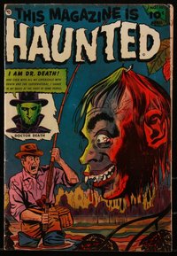 6s0429 THIS MAGAZINE IS HAUNTED #10 comic book April 1953 art by Sheldon Moldoff of severed head!