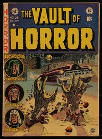 6s0042 VAULT OF HORROR #26 comic book August 1952 Johnny Craig cover, Jack Davis, Graham Ingels