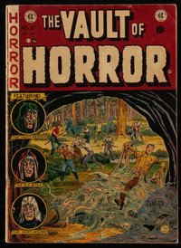 6s0043 VAULT OF HORROR #27 comic book Oct 1952 Johnny Craig cover, Jack Davis, George Evans, Ingels