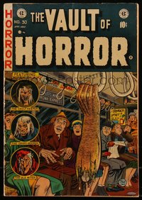 6s0046 VAULT OF HORROR #30 comic book April 1953 classic Johnny Craig subway arm cover, Ingels, Evans